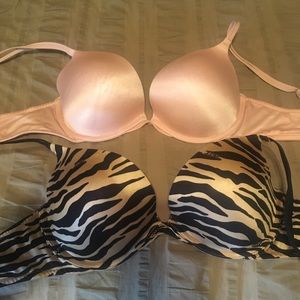 Victoria Secret push-up Bras.